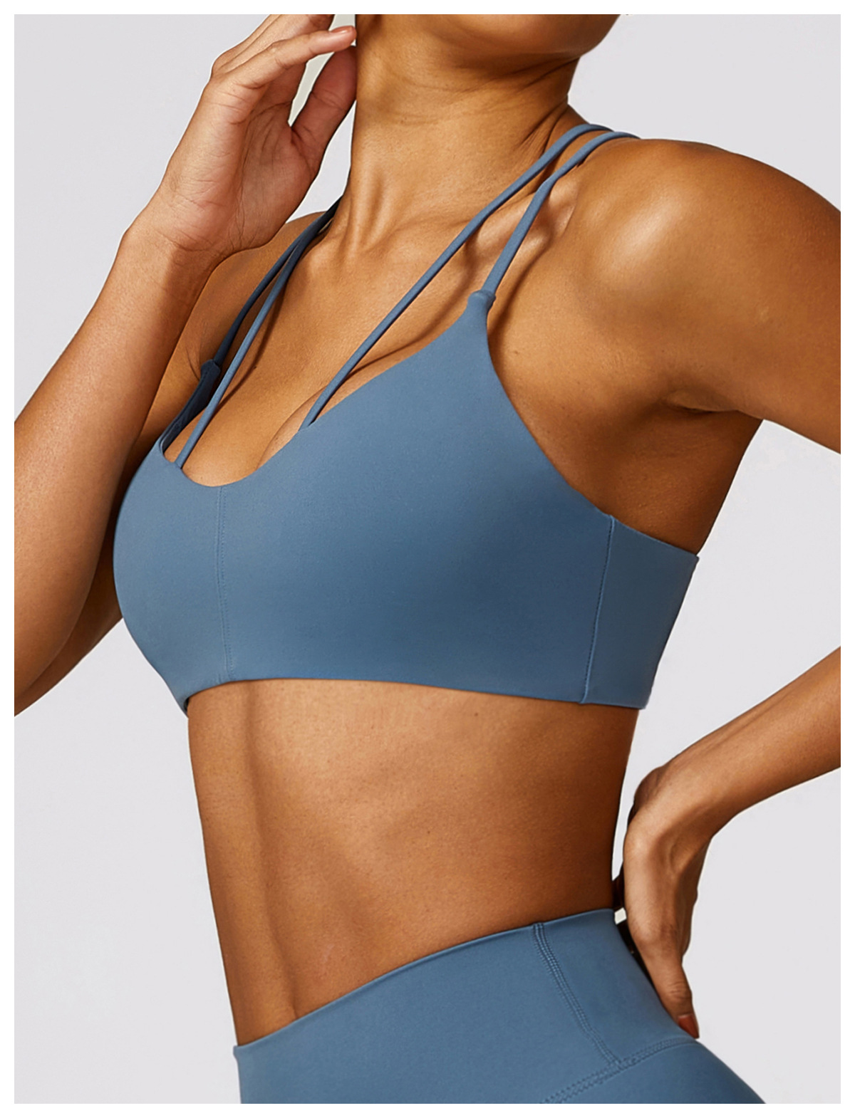 Title 19, Brushed Tight Back Yoga Bra Shoulder Straps