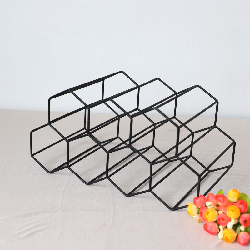 Title 1, Iron Wire Wine Storage Rack