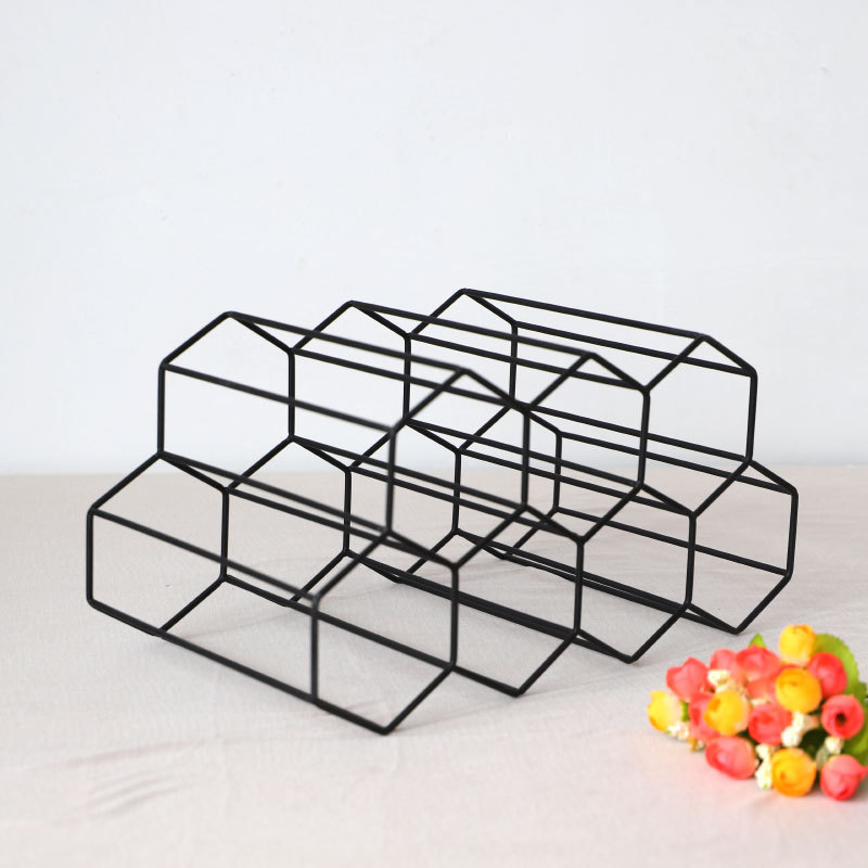 Title 4, Iron Wire Wine Storage Rack