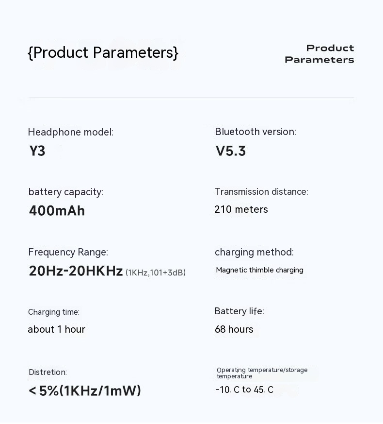Y3 Open Non In Ear Wireless Bluetooth Earphones - Image 6