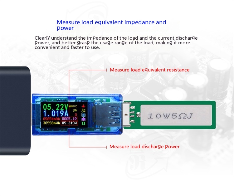 AT34 Digital Voltmeter USB Charger Detection Instrument — foto 3