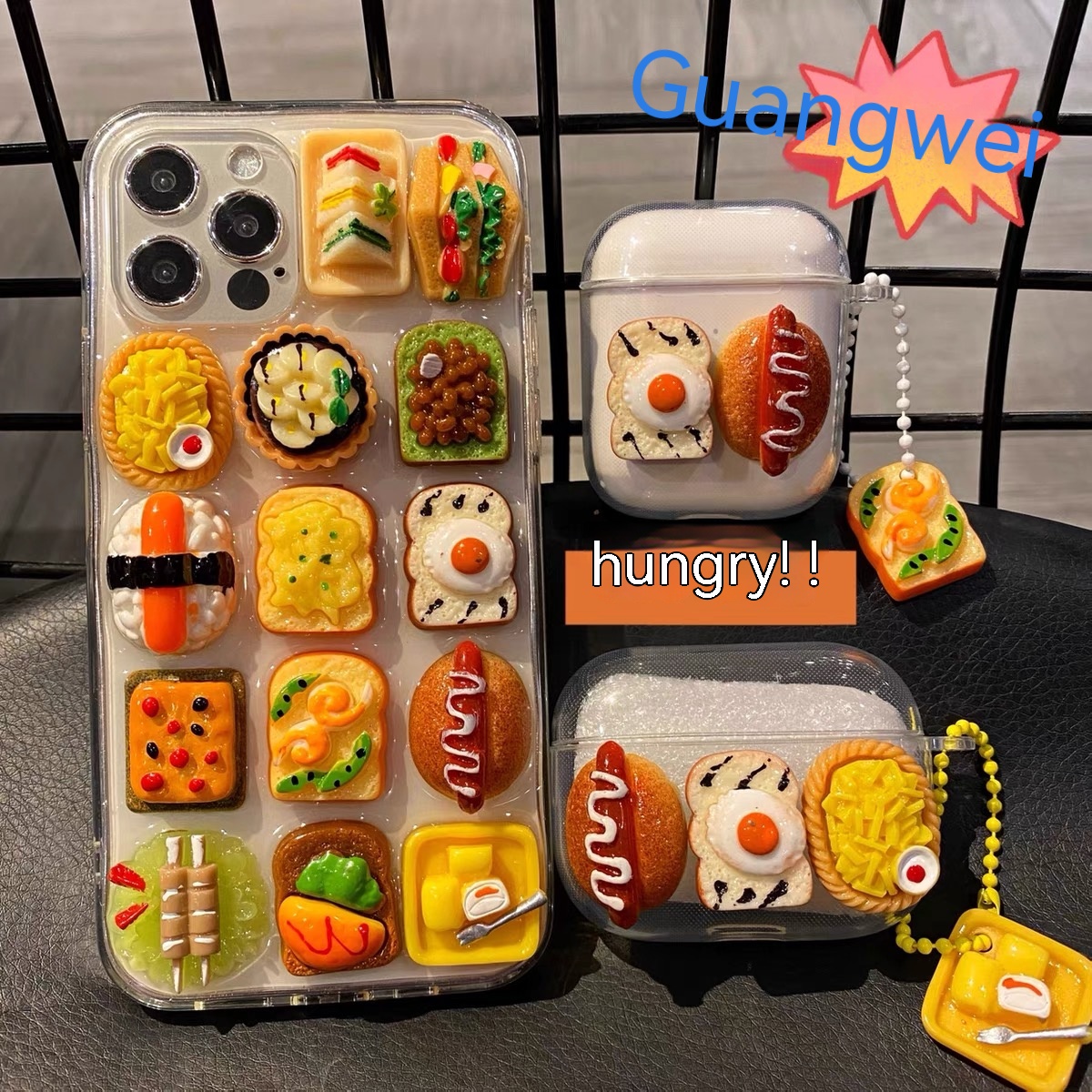 Three-dimensional Snack Sushi Creative Transparent Epoxy Phone Case - Image 9