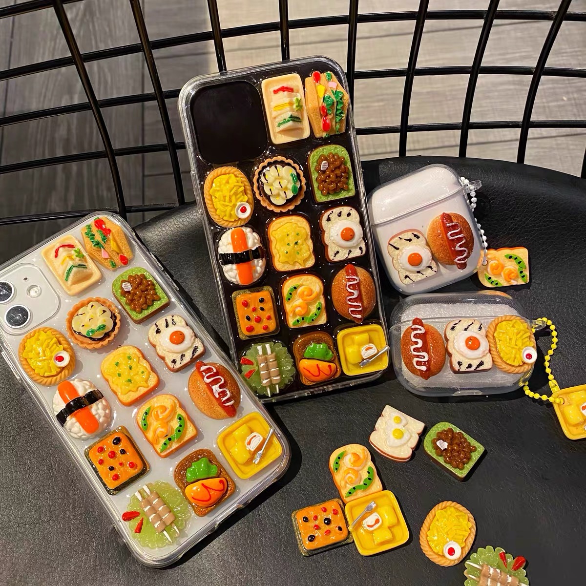 Three-dimensional Snack Sushi Creative Transparent Epoxy Phone Case - Image 7