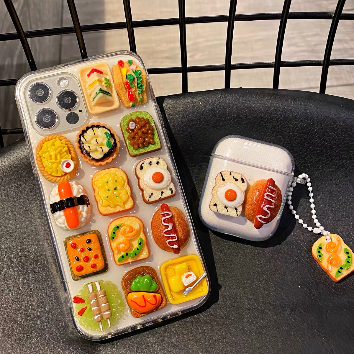 Three-dimensional Snack Sushi Creative Transparent Epoxy Phone Case - Image 5
