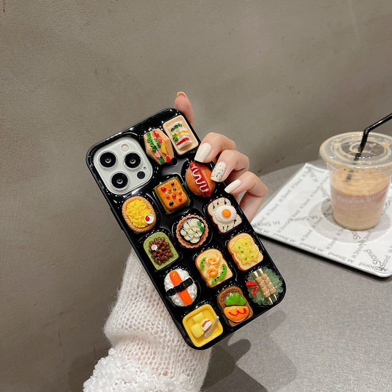 Three-dimensional Snack Sushi Creative Transparent Epoxy Phone Case - Image 6