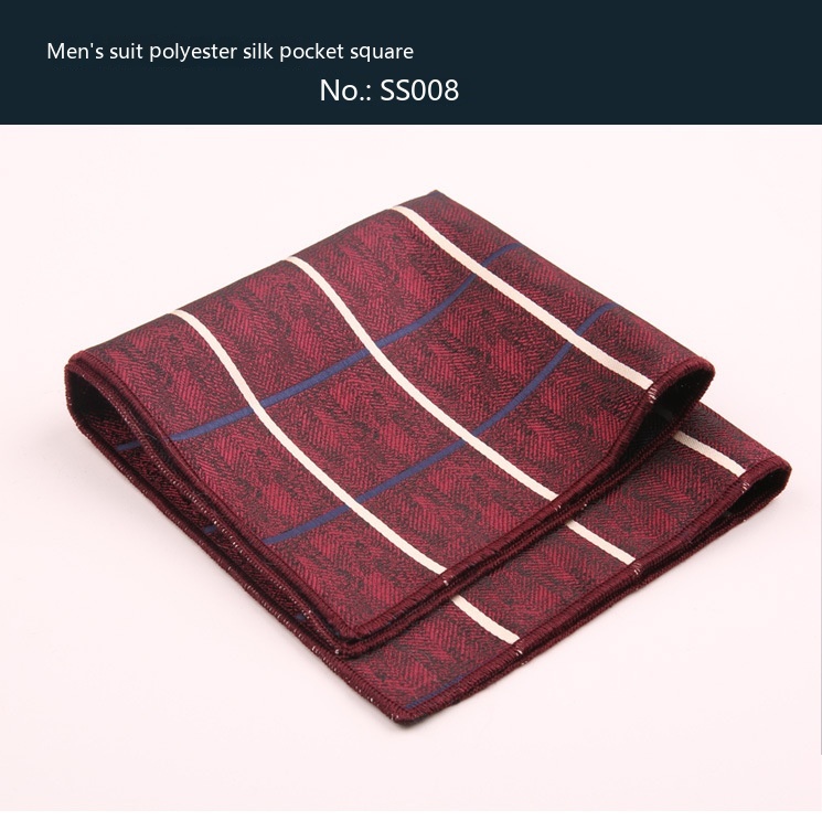 Formal Wear Pocket Square Handkerchief Square Towel Bridegroom Wedding Suit Chest Handkerchief Trendy Striped Plaid