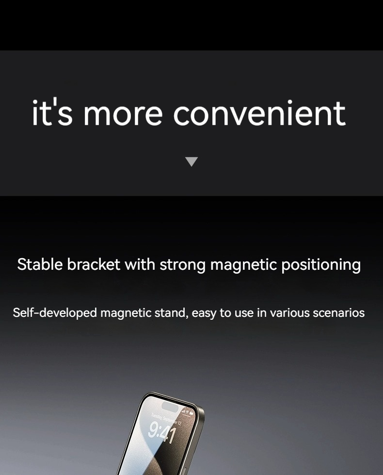 Creative Phone Case Pivot Protective Cover Advanced Magnetic Transparent Silicone Drop-resistant - Image 12