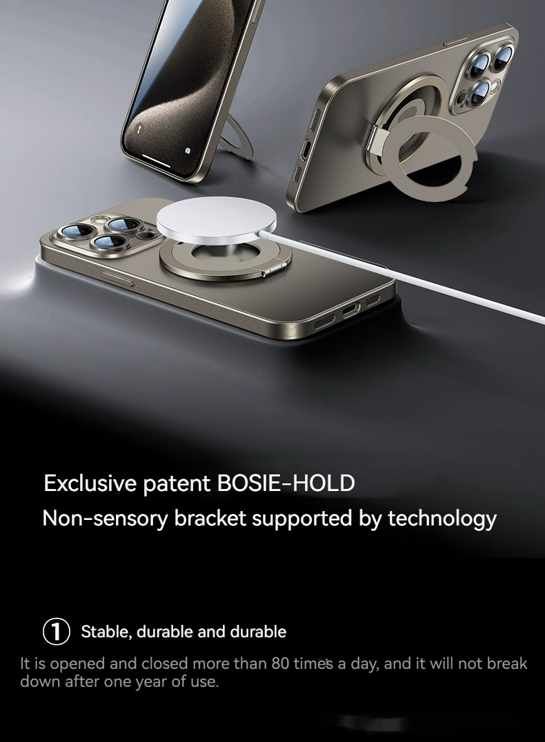 Creative Phone Case Pivot Protective Cover Advanced Magnetic Transparent Silicone Drop-resistant - Image 5