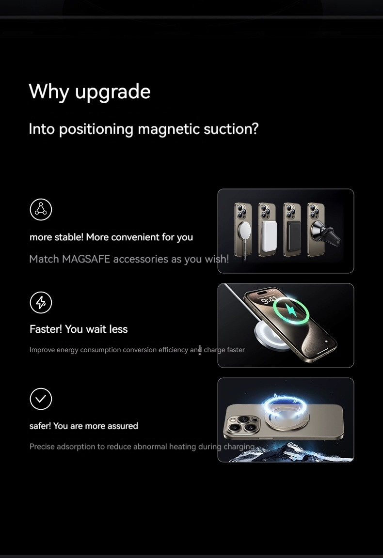 Creative Phone Case Pivot Protective Cover Advanced Magnetic Transparent Silicone Drop-resistant - Image 19
