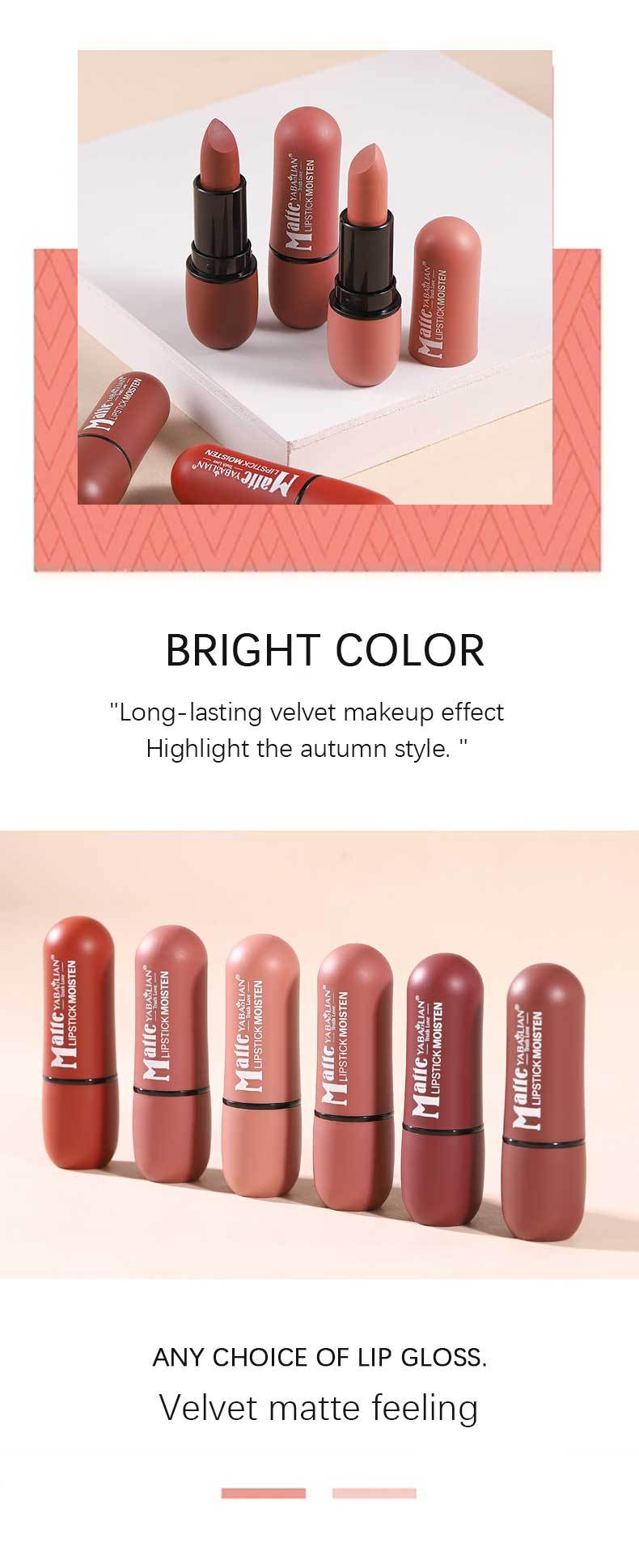Matte Lipstick Matte Cup Waterproof Lip Grease (4)