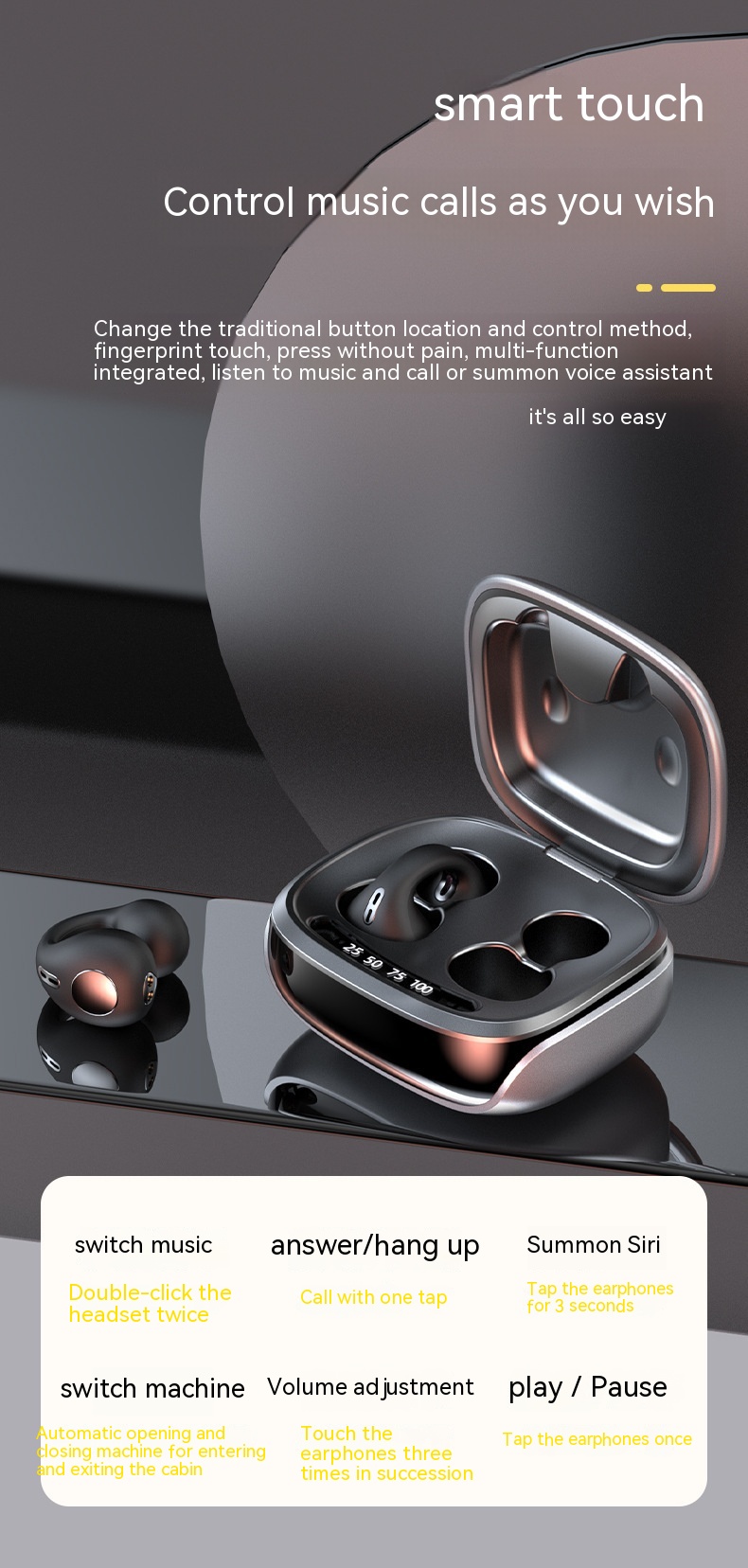 Wireless Bluetooth Headset Sleep Noise Reduction Sports - Image 12