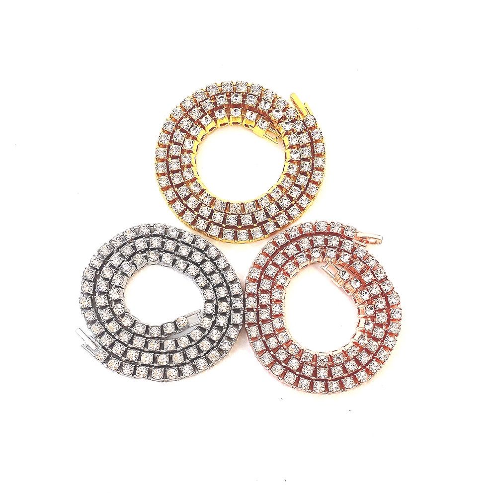 Exquisite Zircon Diamond Street Style Necklace