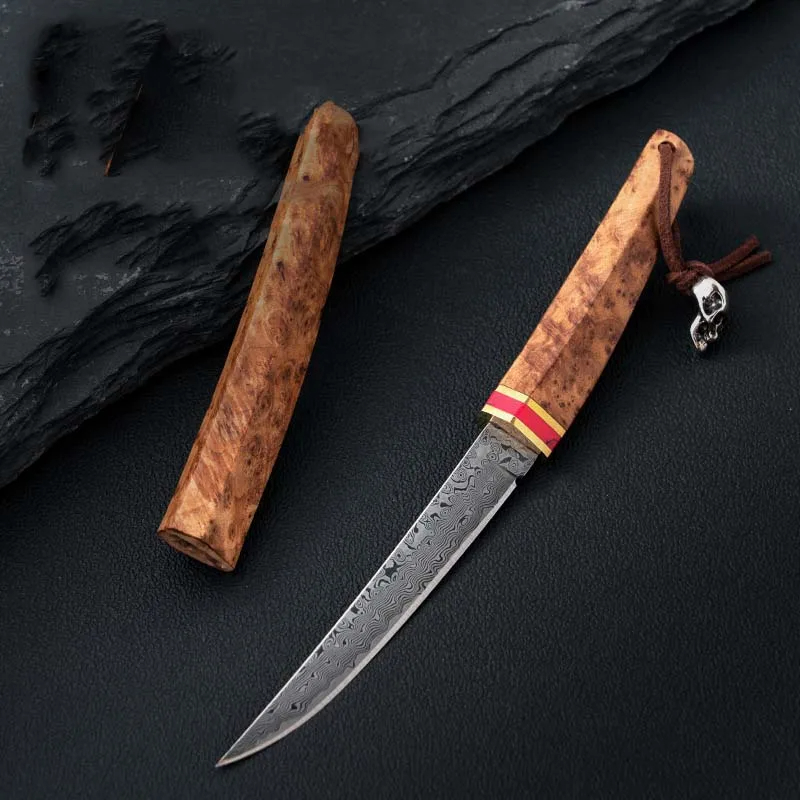 Title 3, New Damascus Steel Knife Handle Meat Knife