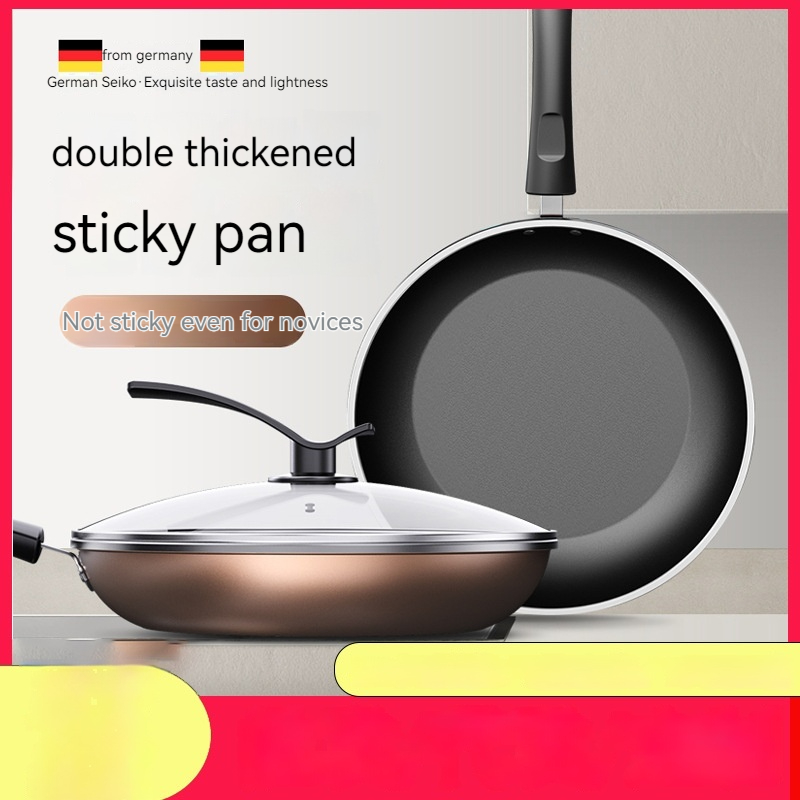 Title 1, Flat Frying Pan Non-stick Household Pancakes St...