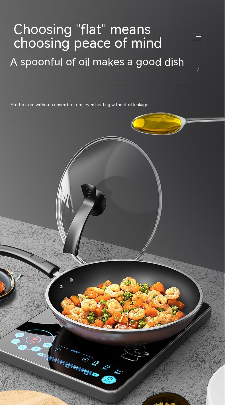 Title 4, Flat Frying Pan Non-stick Household Pancakes St...