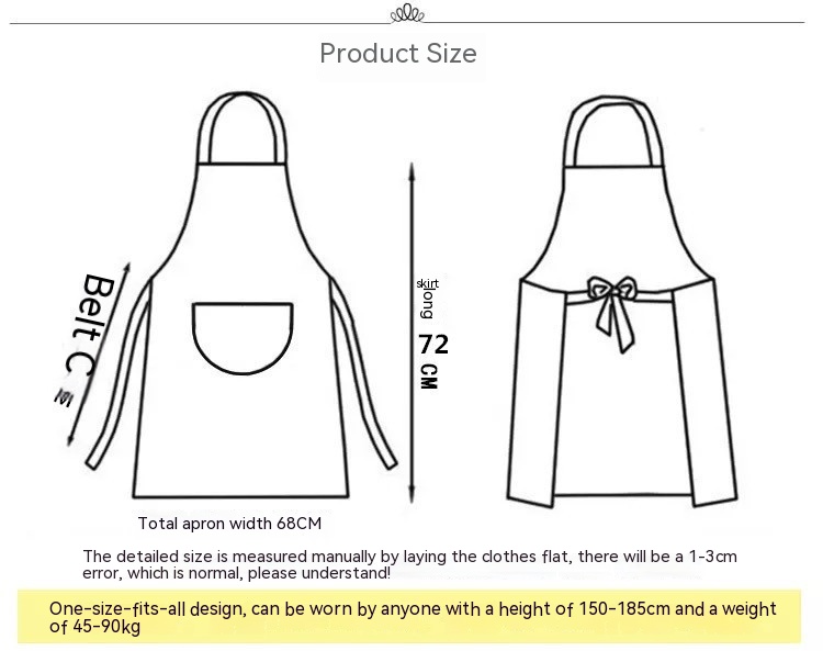 Title 4, Household Kitchen Cooking Household Apron Femal...