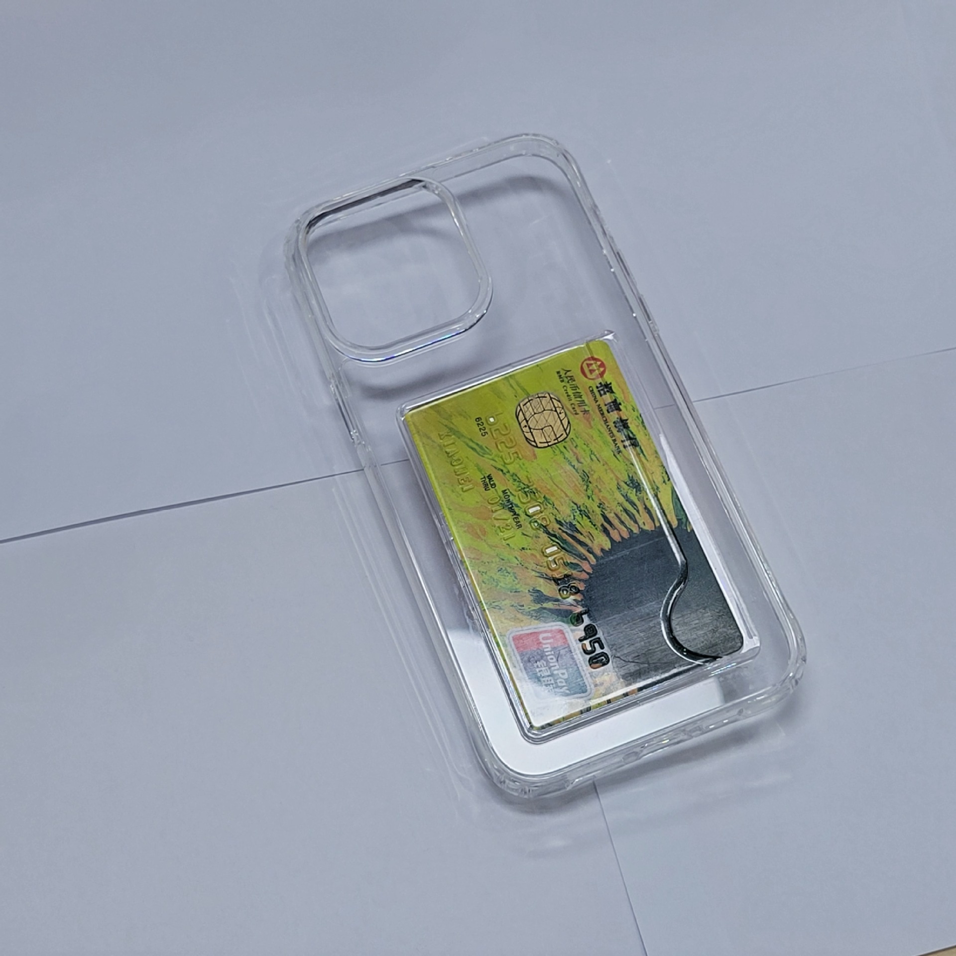 Acrylic Two-in-one Transparent Card Holder Phone Case - Image 5
