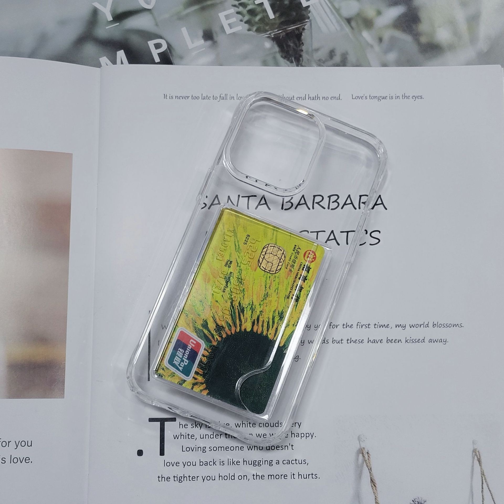 Acrylic Two-in-one Transparent Card Holder Phone Case - Image 11