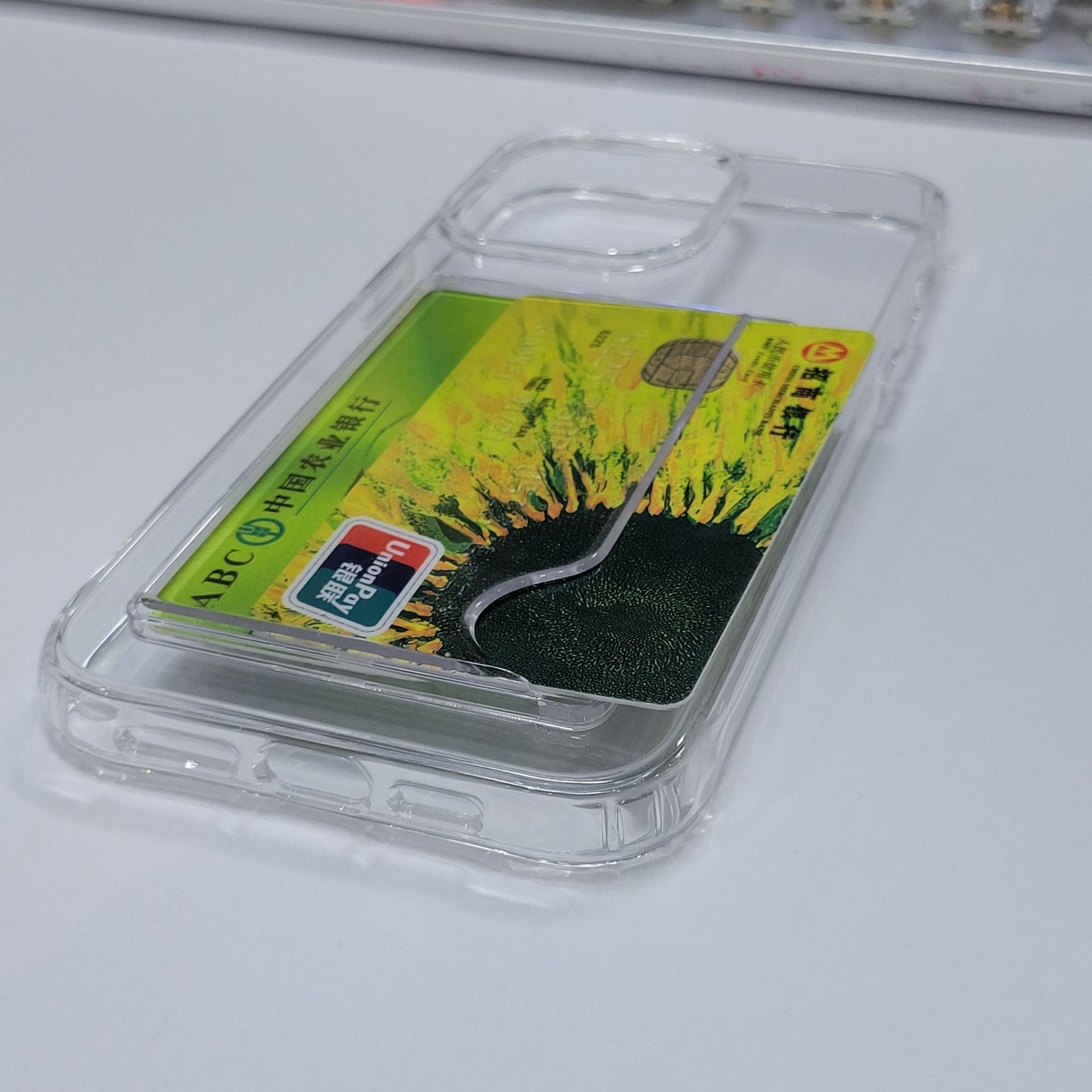 Acrylic Two-in-one Transparent Card Holder Phone Case - Image 12