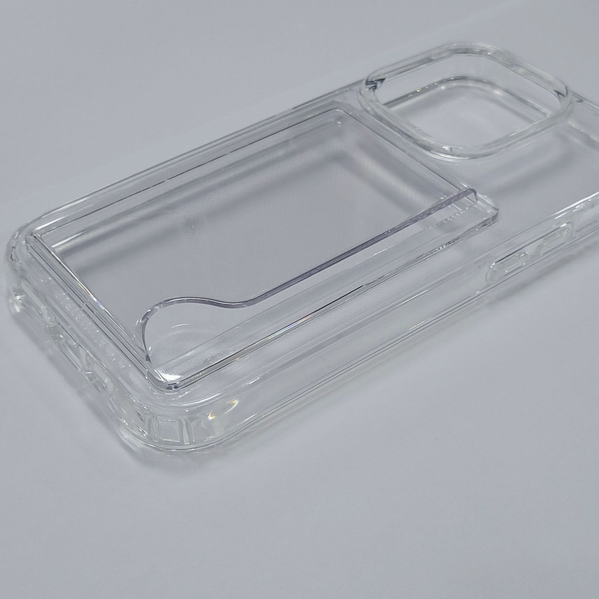 Acrylic Two-in-one Transparent Card Holder Phone Case - Image 16