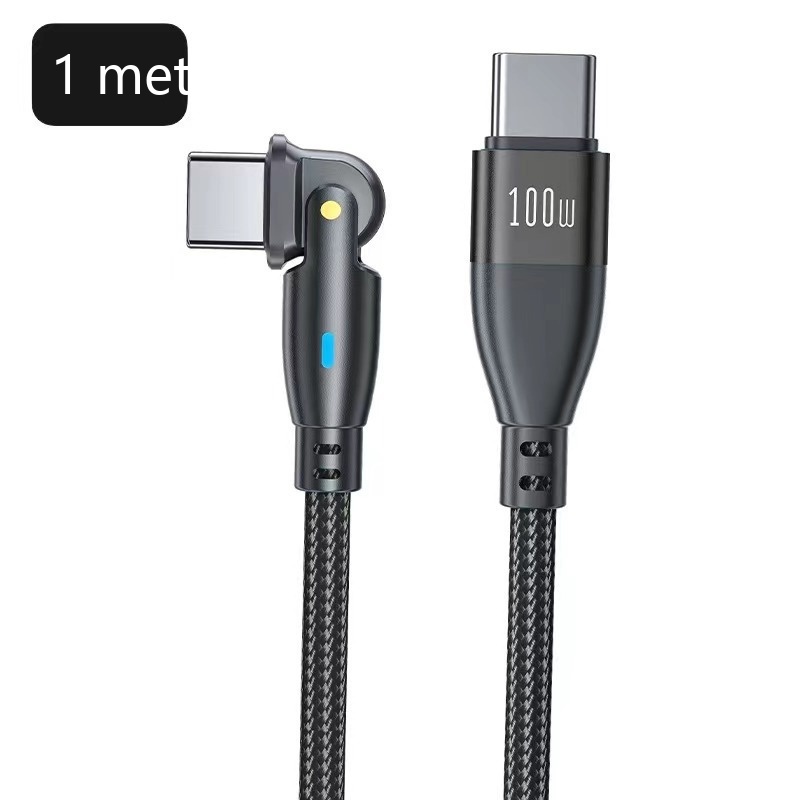 Title 6, Kabel ładujący PD100W Type-C obrotowy 180 stopn...