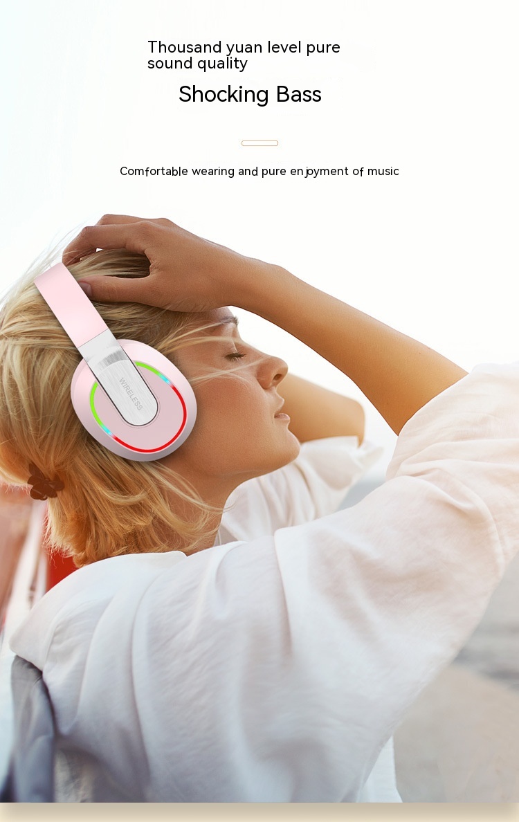 Bluetooth Headset Extra Bass Cellphone Radio Competition Gaming Headset - Image 31