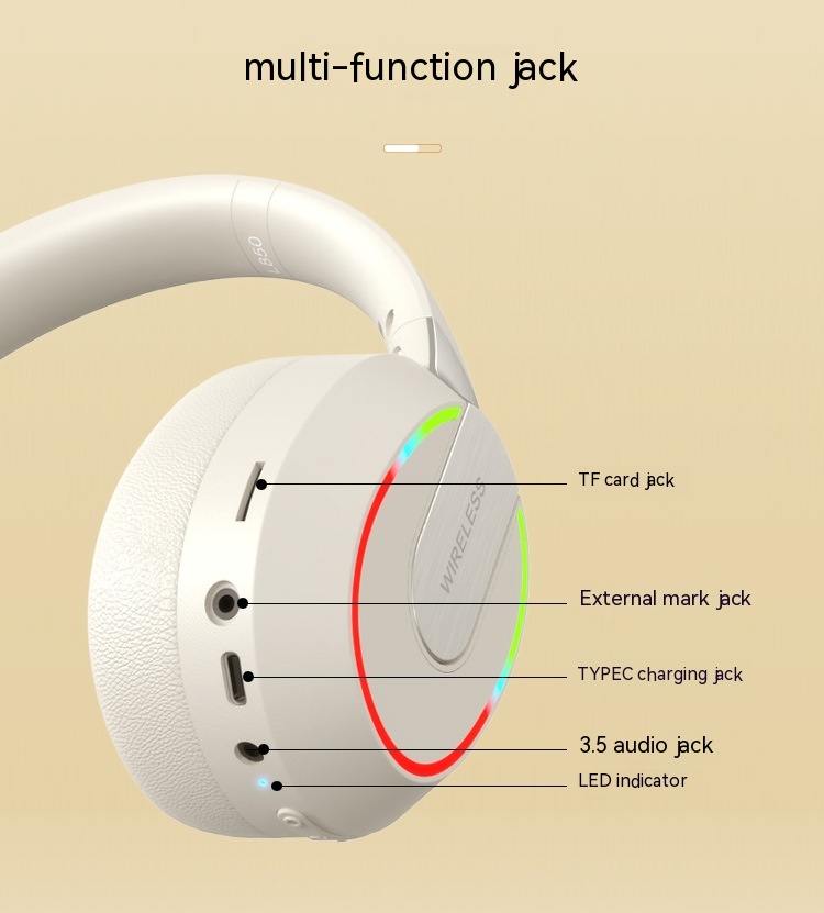 Bluetooth Headset Extra Bass Cellphone Radio Competition Gaming Headset - Image 12
