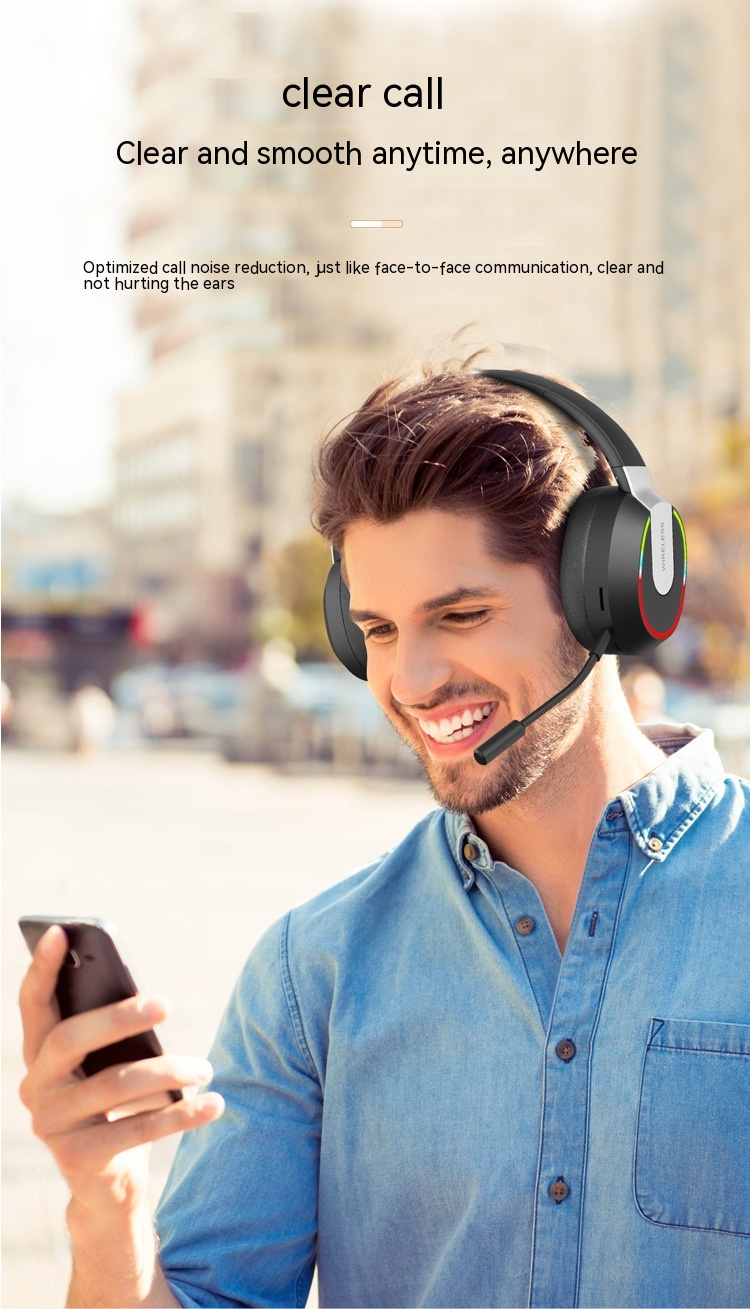 Bluetooth Headset Extra Bass Cellphone Radio Competition Gaming Headset - Image 23