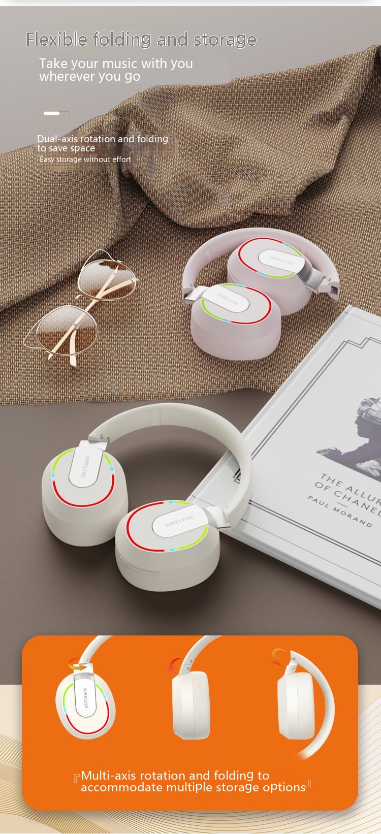 Bluetooth Headset Extra Bass Cellphone Radio Competition Gaming Headset - Image 13