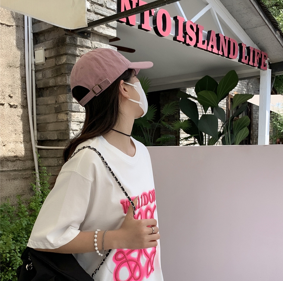 LANBOS WE11DONE Embroidered Letter Short Sleeve