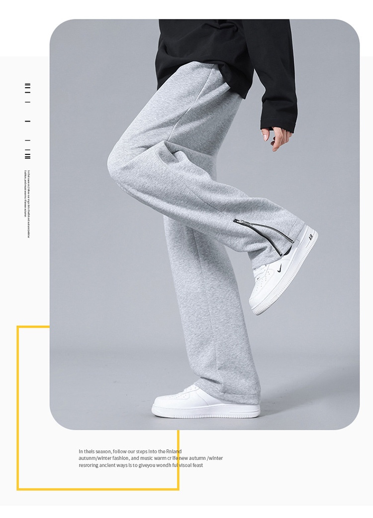 Straight Pants Men's New American-style Heavy Sweatpants