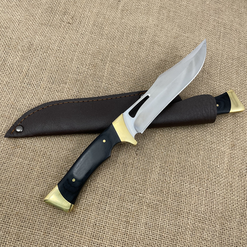 Title 9, One-piece Keel Outdoor Straight Knife Wildernes...