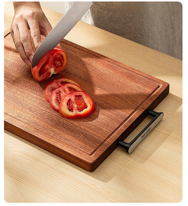 Title 5, Ebony Cutting Board Solid Wood Household Cuttin...