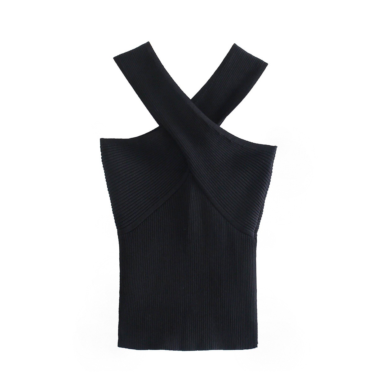 Title 4, Spring Cross Strap Knit Vest for layering, offe...