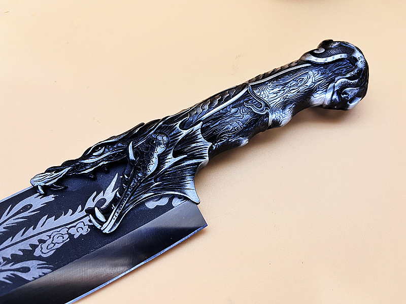 Title 5, Hand-forged Boning Knife Like Dragons Flying An...