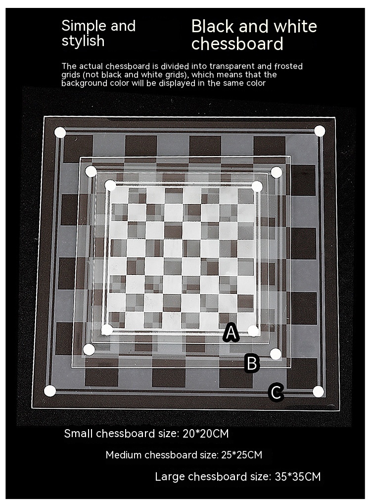 Title 6, Gioco puzzle da tavolo di scacchi di cristallo