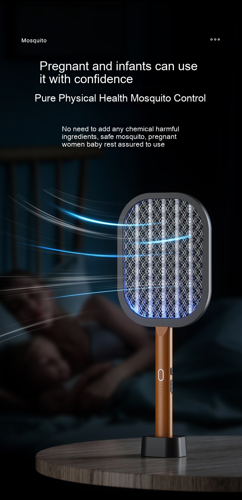 Mosquito Swatter Household Rechargeable Two-in-one
