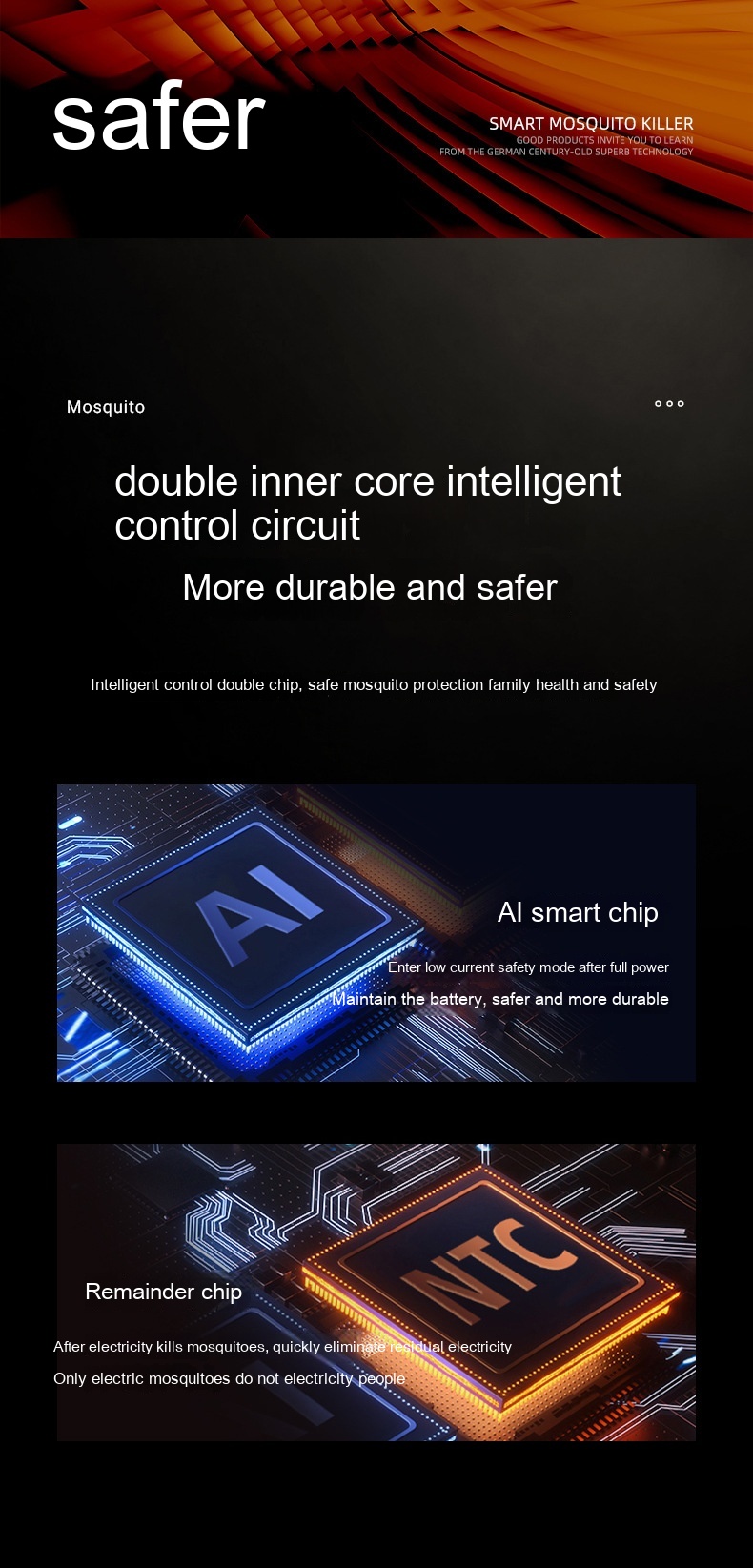 Mosquito Swatter Household Rechargeable Two-in-one