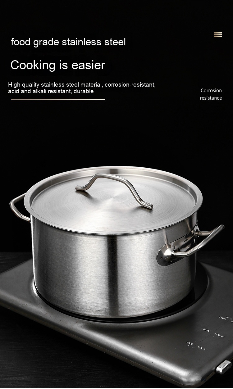 Title 5, Double Bottom High Body Sauce Pot Stainless Ste...