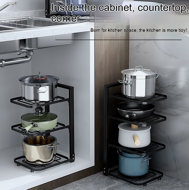 Title 1, Pot Storage Kitchen Stainless Steel Storage Rac...