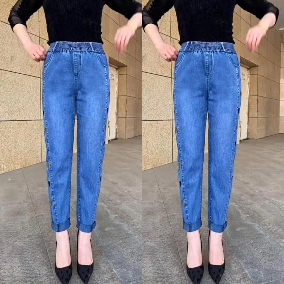 Title 12, Calça jeans feminina plus size, cintura alta, f...