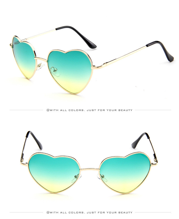 Title 1, Nouveau style de lunettes de soleil coeur de pê...