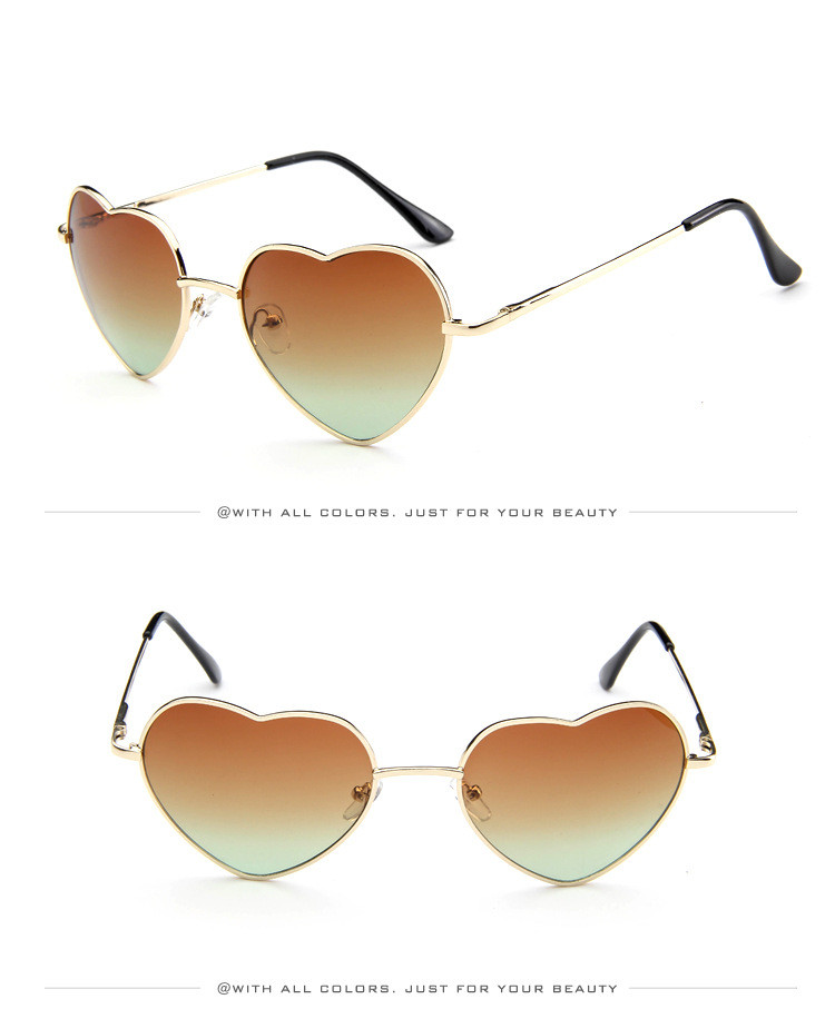 Title 2, Nouveau style de lunettes de soleil coeur de pê...