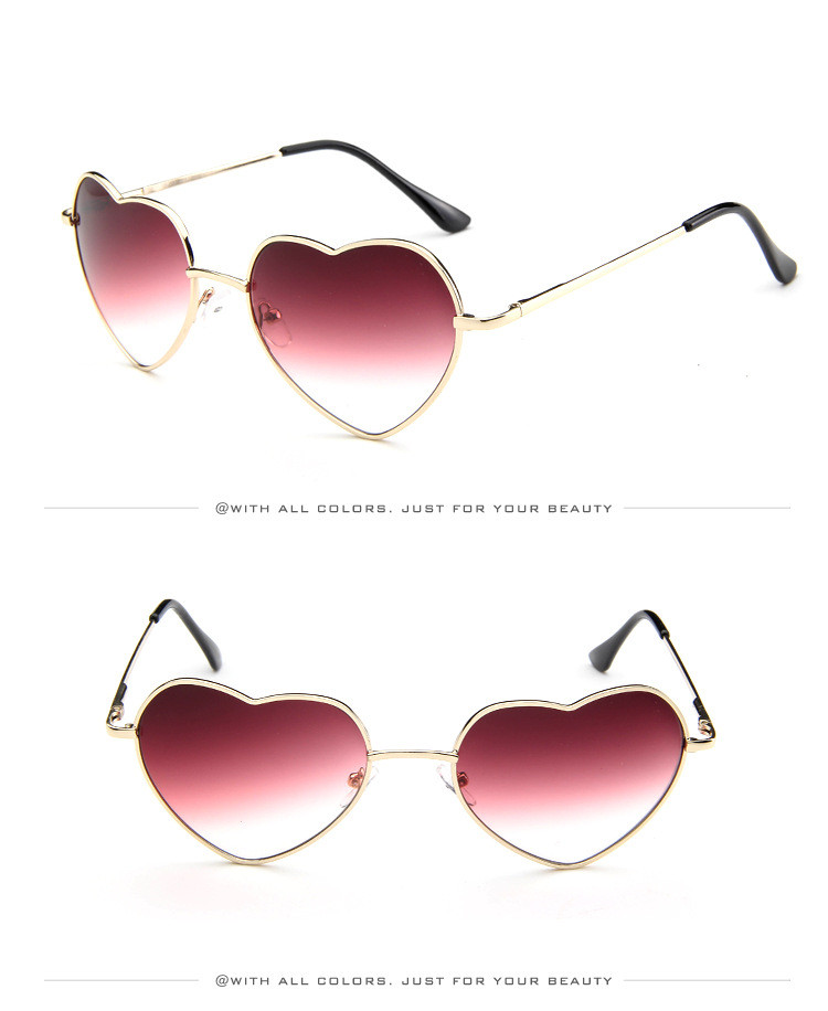 Title 5, Nouveau style de lunettes de soleil coeur de pê...