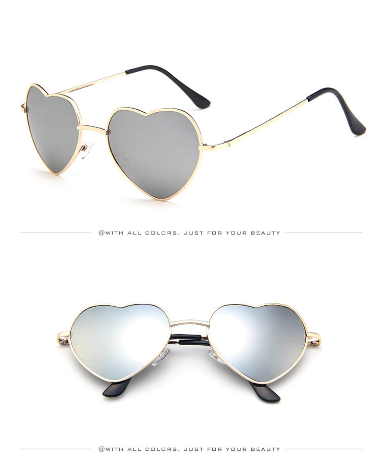 Title 7, Nouveau style de lunettes de soleil coeur de pê...