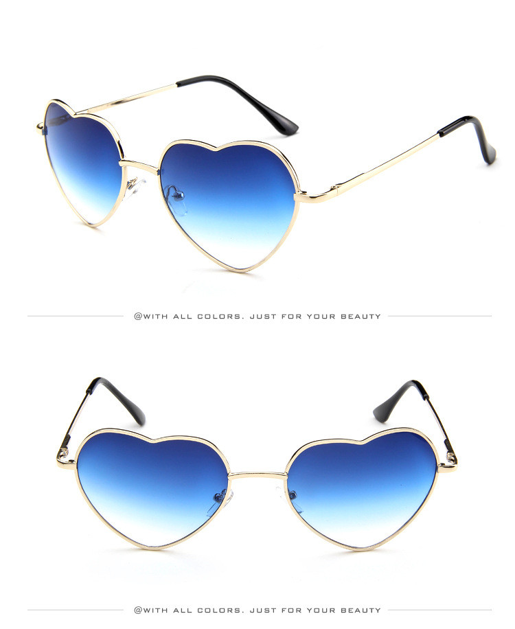 Title 8, Nouveau style de lunettes de soleil coeur de pê...