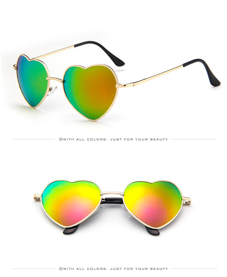 Title 9, Nouveau style de lunettes de soleil coeur de pê...