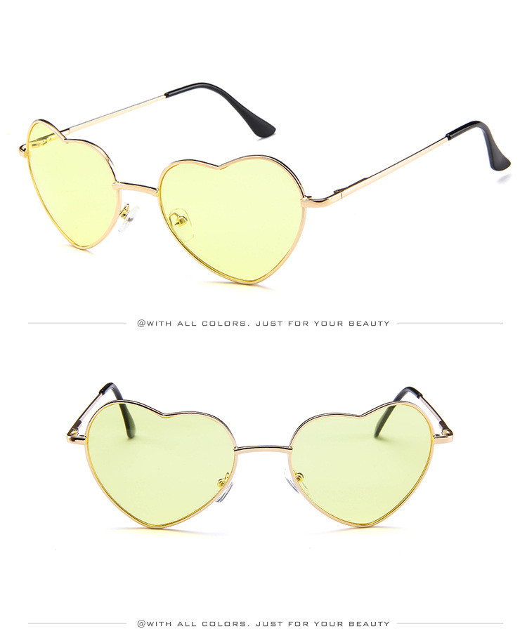 Title 12, Nouveau style de lunettes de soleil coeur de pê...