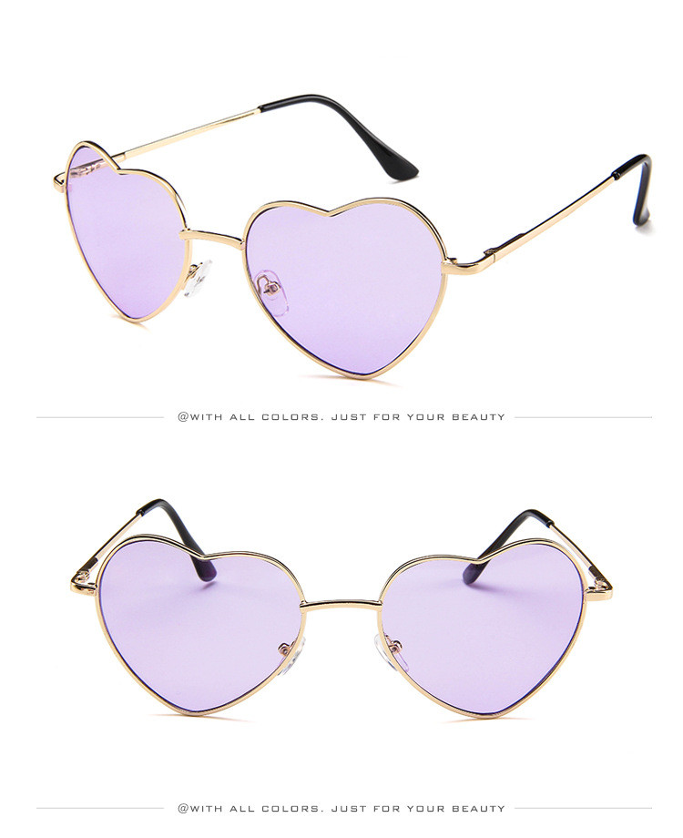 Title 13, Nouveau style de lunettes de soleil coeur de pê...