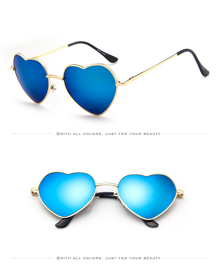 Title 15, Nouveau style de lunettes de soleil coeur de pê...